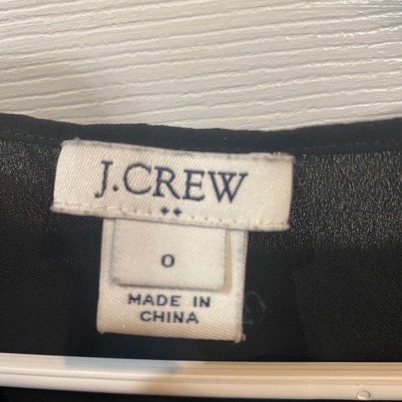 J.Crew Black Sleeveless V-Neck Blouse Top Casual‎ Everyday Size 0 - Picture 4 of 4